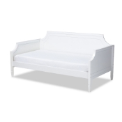 Baxton Studio Mariana Classic and Traditional White Finished Wood Twin Size Daybed